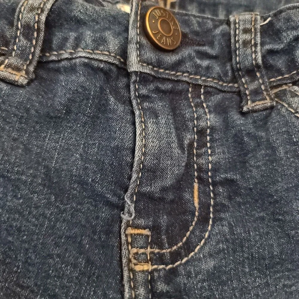 Justice Girls Mid Rise Super Skinny Jeans Size 8